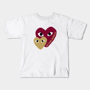 kutztown hearts Kids T-Shirt